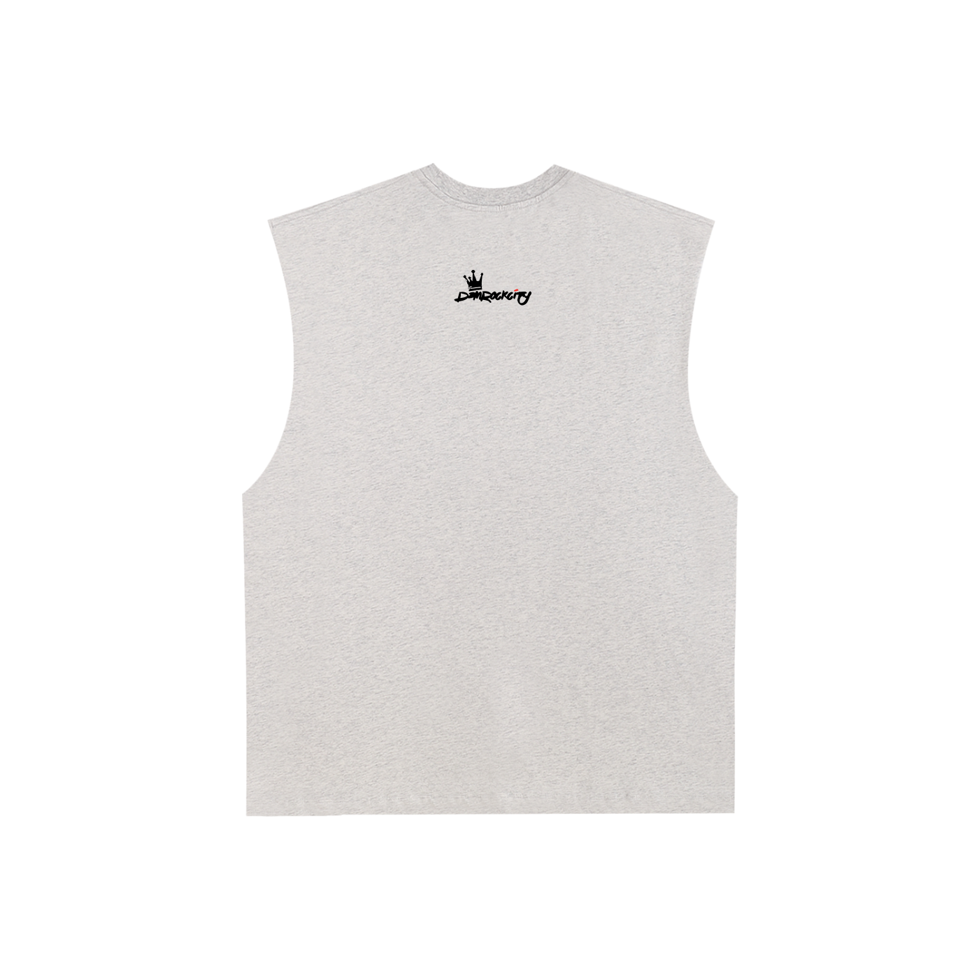 DEMROCKCITY DRC Streetwear Raw Edge Tank – Heather Gray