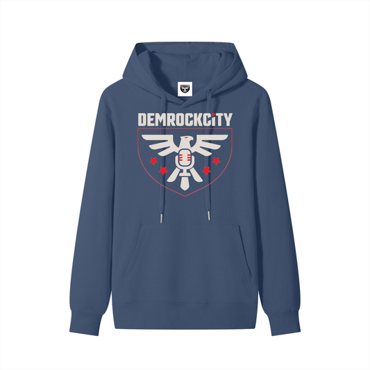 DEMROCKCITY Crest Hoodie – Freedom in Every Thread