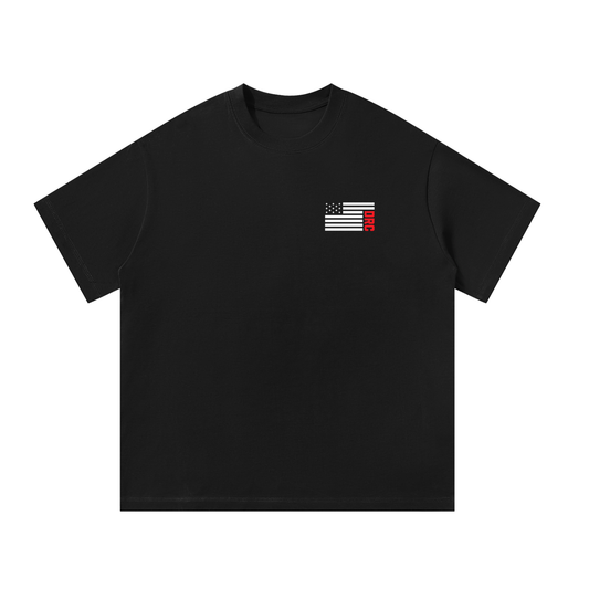 DEMROCKCITY Freedom Eagle Oversized Tee – Black