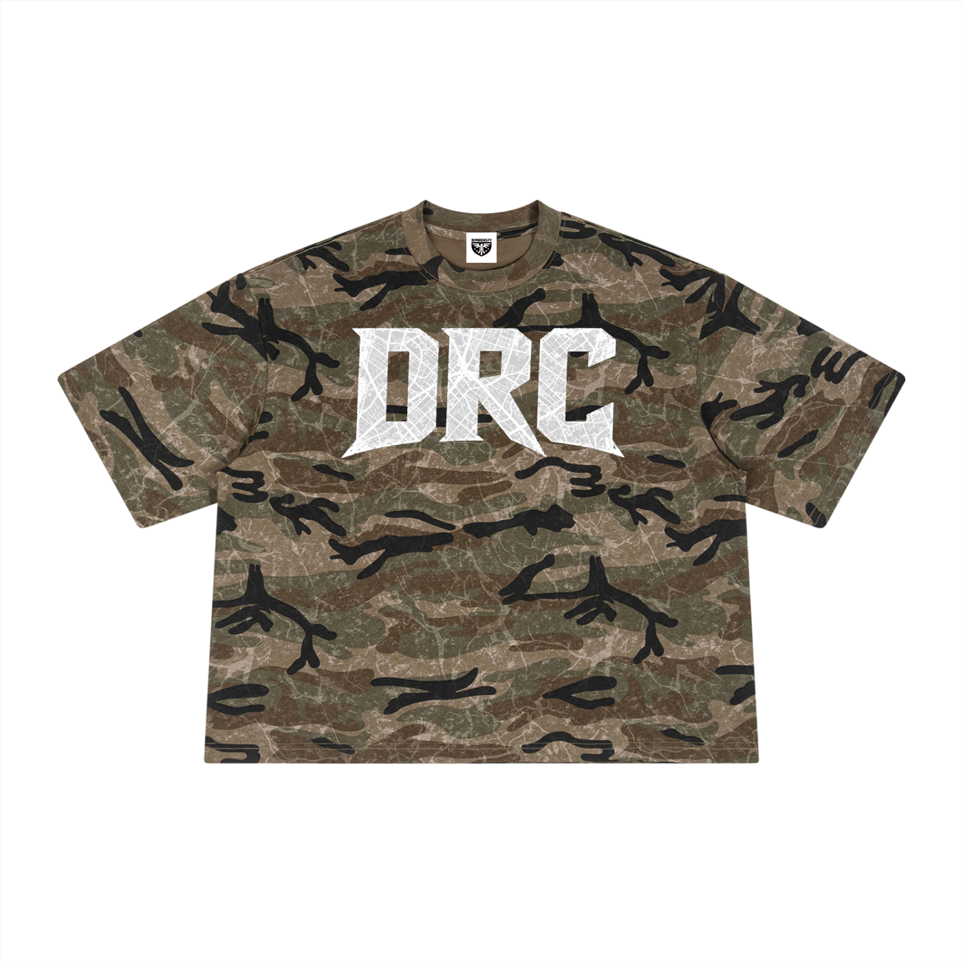 DEMROCKCITY Run Your City Boxy Camo Tee