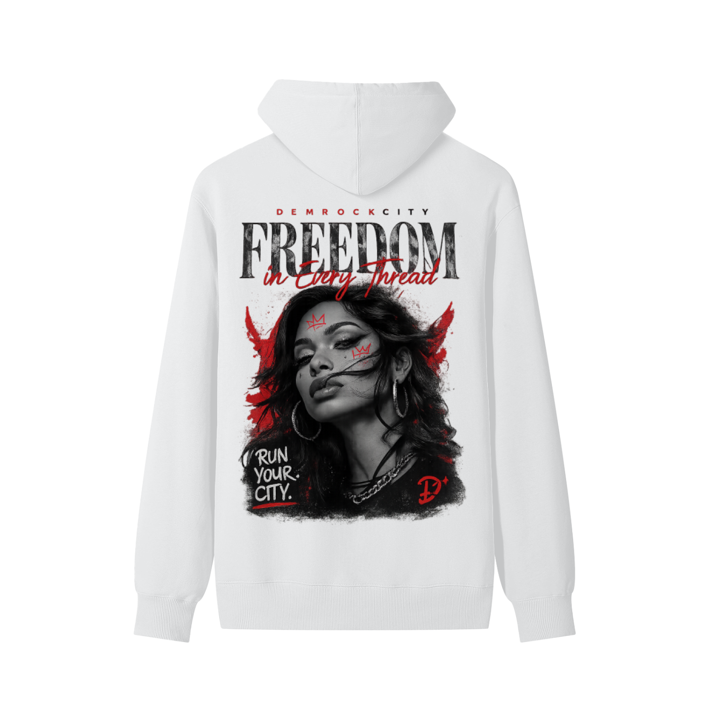 DEMROCKCITY Freedom in Every Thread Hoodie