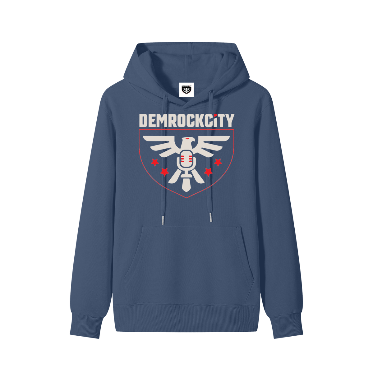 DEMROCKCITY Crest Hoodie – Freedom in Every Thread