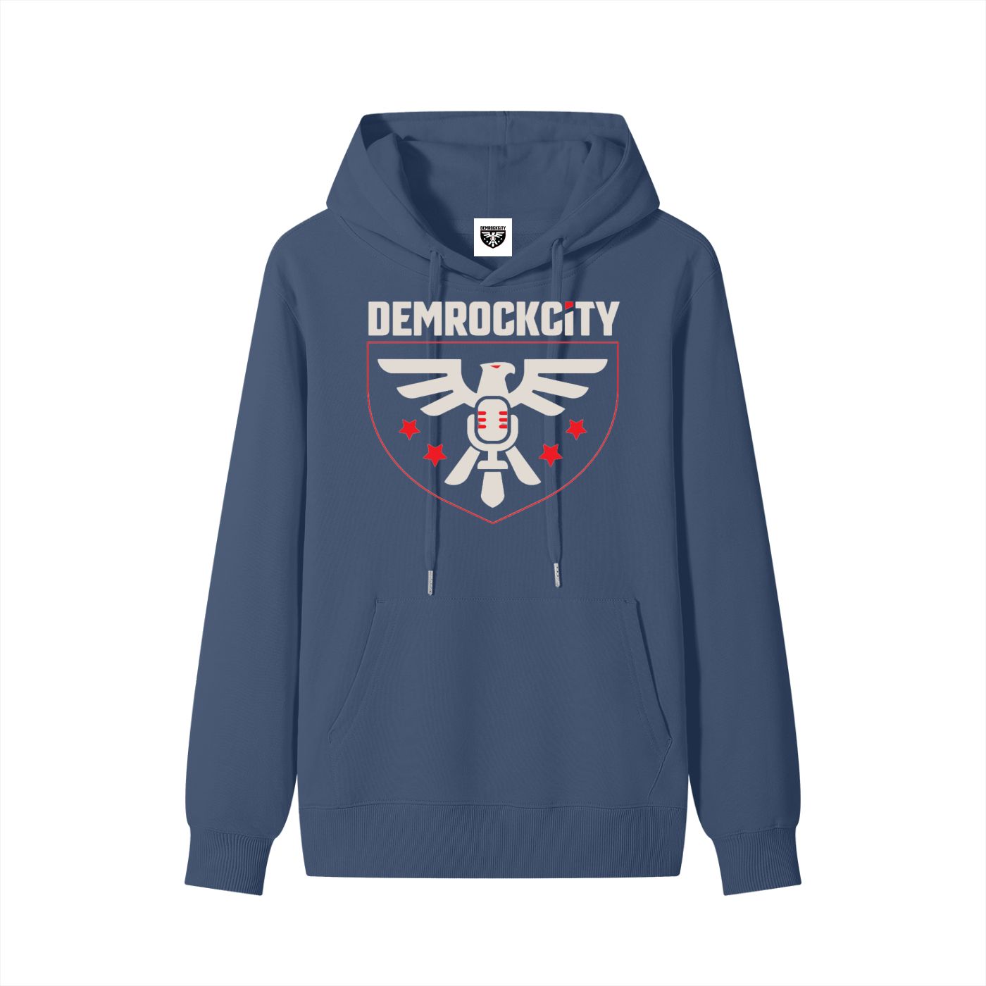 DEMROCKCITY Crest Hoodie – Freedom in Every Thread