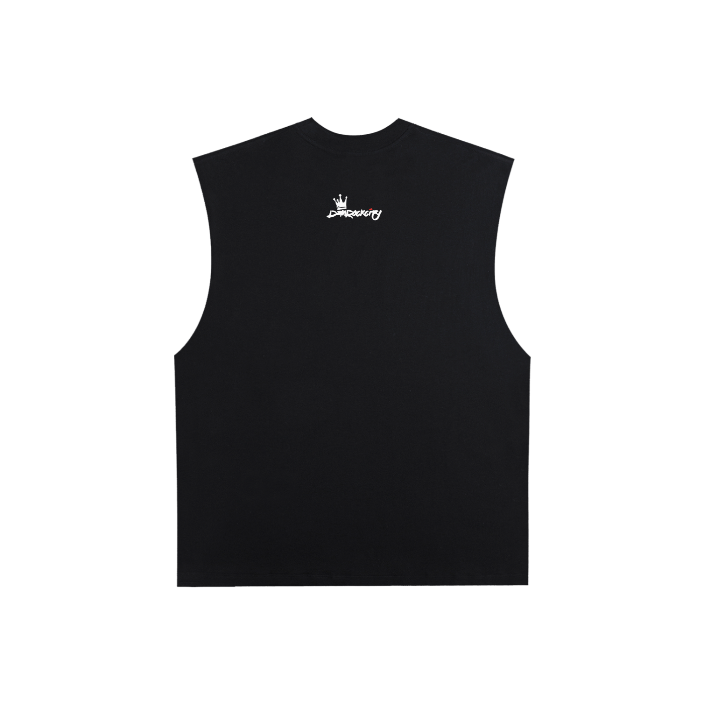 DEMROCKCITY DRC Streetwear Raw Edge Tank – Black