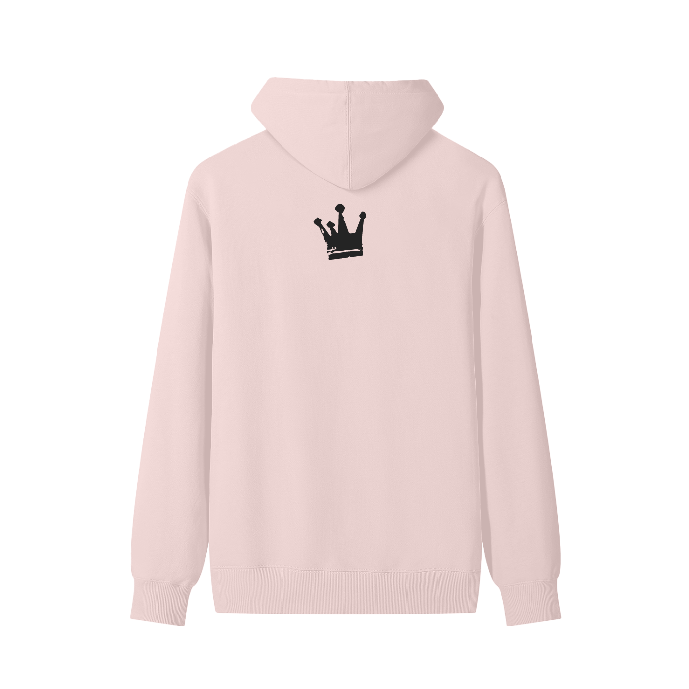 DEMROCKCITY Crown Script Hoodie – Blush Pink