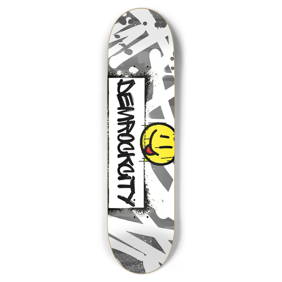 DEMROCKCITY Smiley Chaos Deck (8.5 x 32)