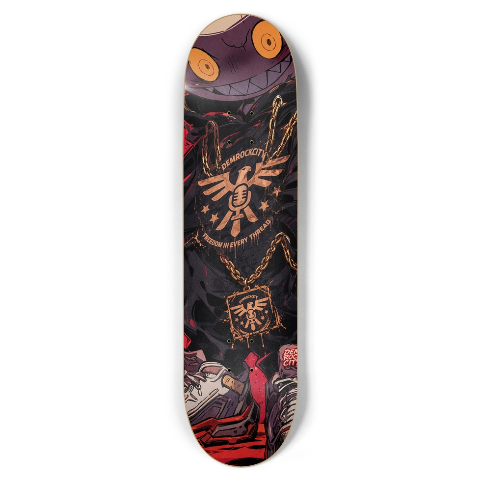 Grim Smile Skate Deck | Limited Edition | DEMROCKCITY