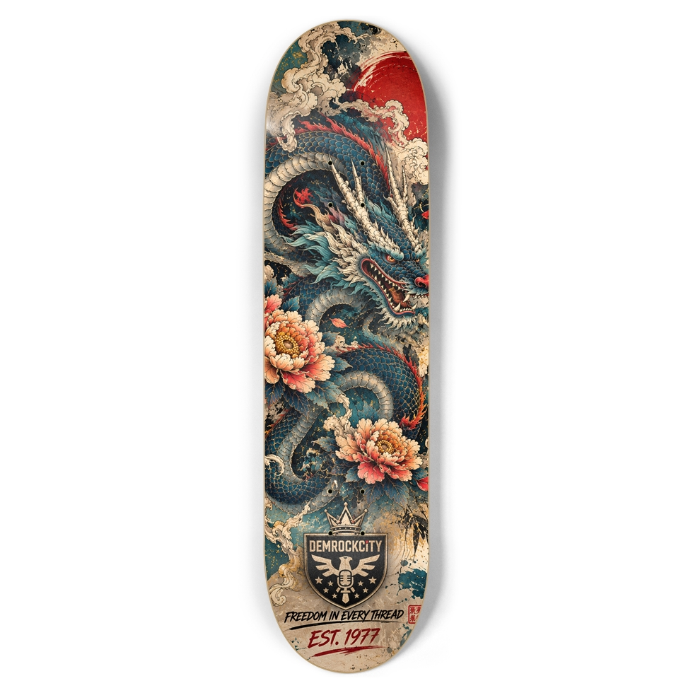 Blue Dragon Skate Deck