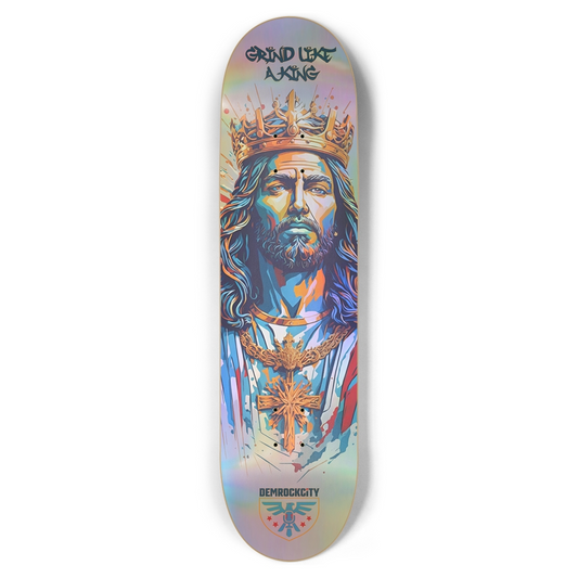 DEMROCKCITY Grind Like A King Deck (8.5 × 32)